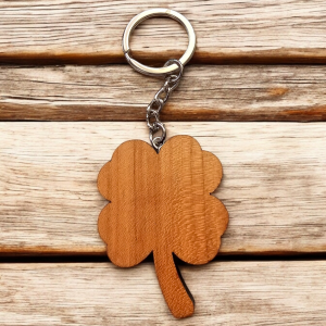 Porte-clés Trèfle à Quatre Feuilles