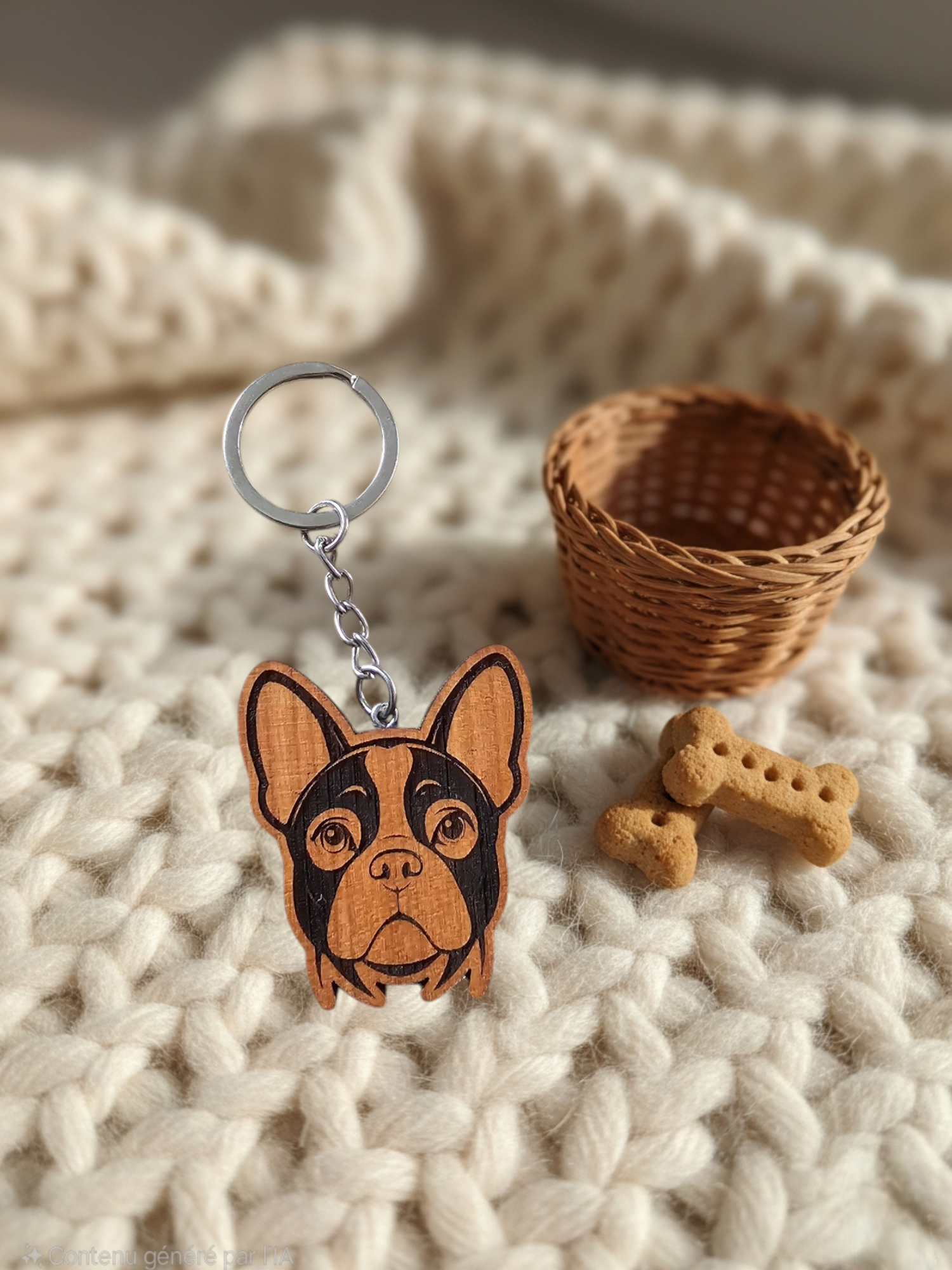 Porte-clé Bouledogue Français – Image 2