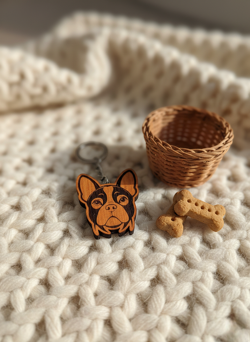 Porte-clé Bouledogue Français