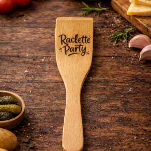 SPATULE À RACLETTE GRAVÉE