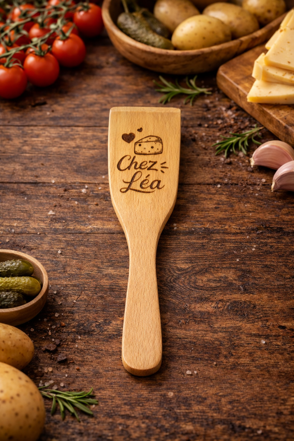 SPATULE À RACLETTE PERSONNALISÉE